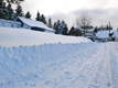 Unsere verschneite Auffahrt