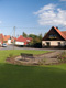Blick auf den Wendekreis mit Sitzbank im Oberdorf